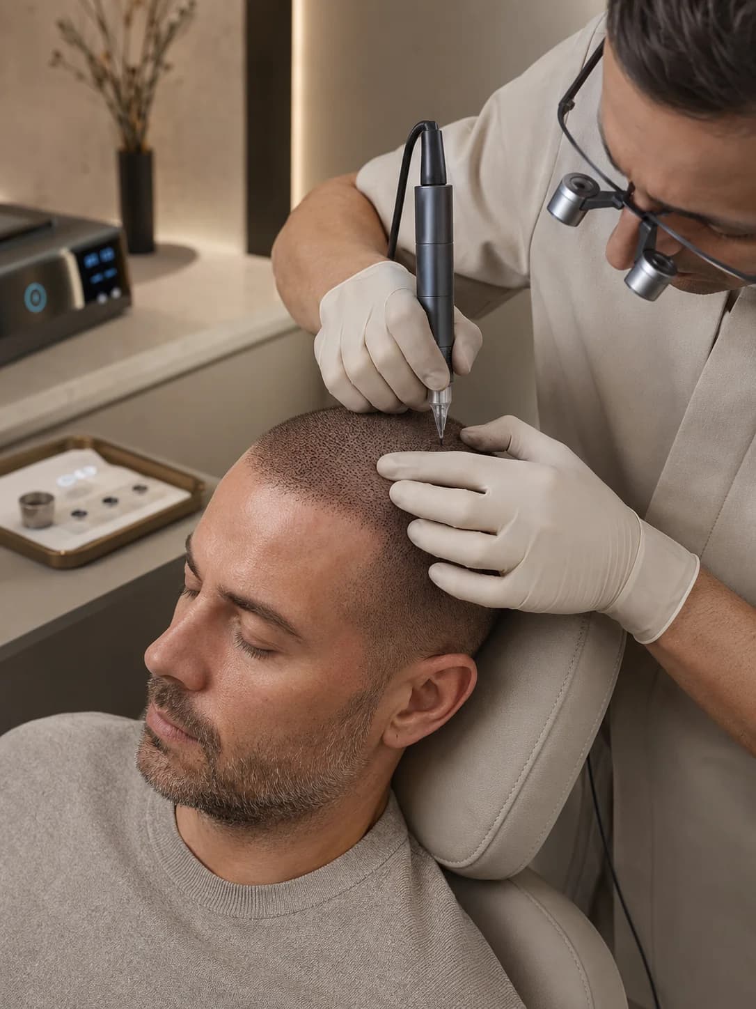 Scalp Micropigmentation - precision pigment application